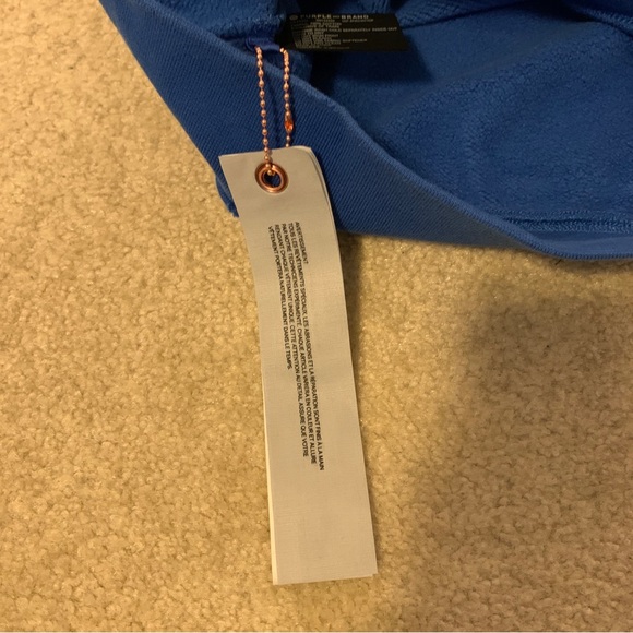 Purple Brand New York City Victoria Blue Sweatshirt Long Sleeve Mens Size M NEW - Picture 15 of 16